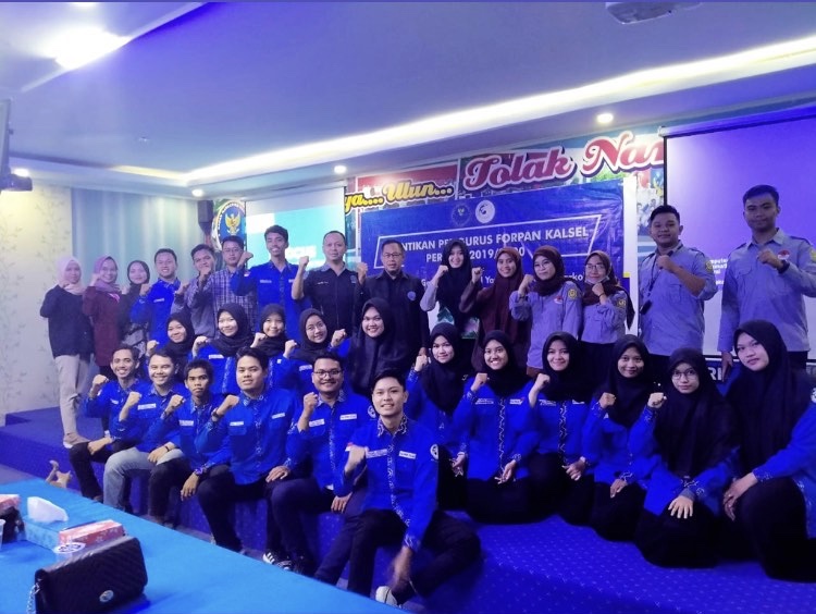 Wakili Kepala BNNP Kalsel, Kabid P2M BNNP Kalsel Lantik Pengurus Forum Pemuda Anti Narkoba (Forpan) Kalsel