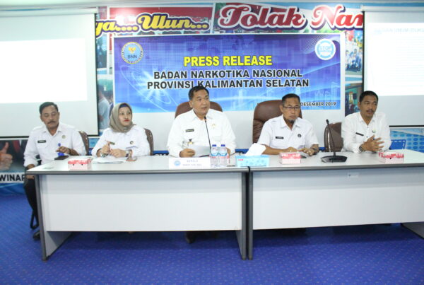 BNNP Kalsel Gelar Press Release Capaian Selama Tahun 2019.