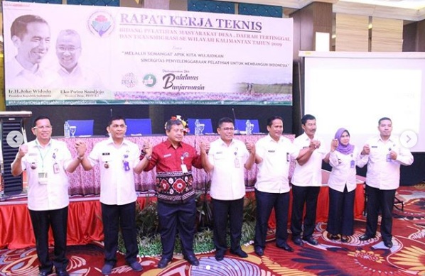 Rapat Kerja Teknis Bidang Pelatihan Masyarakat Desa Daerah Tertinggal dan Transmigrasi se- Kalimantan Tahun 2019 sekaligus Penandatangan Perjanjian Kerja Bersama dengan BNNP se-Kalimantan Rapat Kerja Teknis Bidang Pelatihan Masyarakat Desa Daerah Tertinggal dan Transmigrasi se- Kalimantan Tahun 2019 sekaligus Penandatangan Perjanjian Kerja Bersama dengan BNNP se-Kalimantan