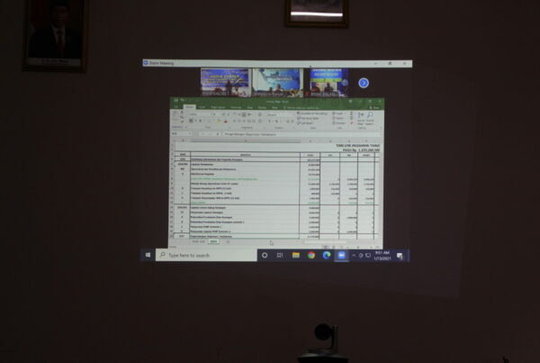 Rapat Virtual Membahas Rencana Langkah-langkah Pelaksanaan Program Kegiatan Tahun 2021
