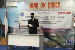 Kepala BNNP Kalsel Lantik Pejabat Fungsional di Lingkungan BNNP Kalsel