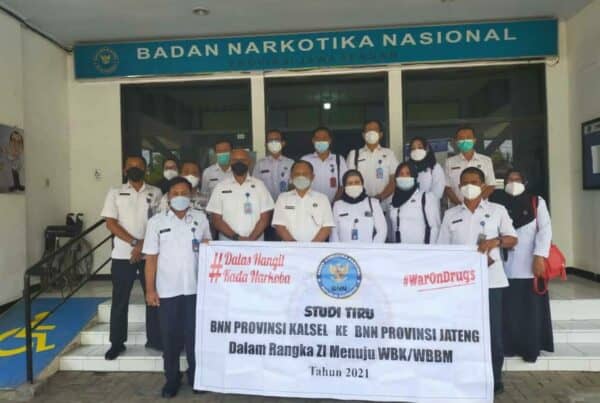 Studi Tiru BNNP Kalsel ke BNNP Jateng dalam rangka Zona Integritas menuju WBK/WBBM Tahun 2021.