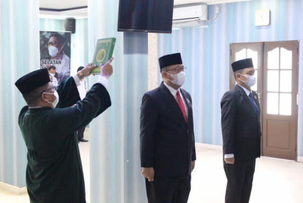 Kepala BNNP Kalsel Lantik Pejabat Eselon III di Lingkungan BNNP Kalsel