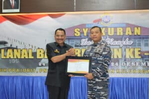 Kepala BNNP Kalsel Hadiri Acara Peringatan HUT Ke-26 Lanal Banjarmasin.