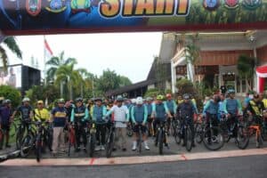 Kepala BNNP Kalsel Gowes Bersama Forkopimda Kalsel dalam rangka Gowes Bareng Sinergitas Banua