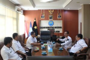 Kepala BNNP Kalsel Menerima Kunjungan Silaturahmi Kakanwil Kemenkumham Kalsel
