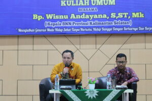 Kepala BNNP Kalsel Tandatangani MoU dengan Universitas Muhammadiyah Banjarmasin Sekaligus Berikan Kuliah Umum