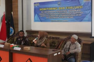 Monitoring dan Evaluasi Pelaksanaan Fasilitasi Advokasi Program Ketahanan Keluarga Anti Narkoba Berbasis Sumber Daya Pembangunan Desa di Kelurahan Sungai Besar
