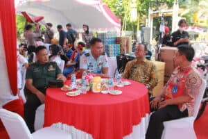 BNNP Kalsel Hadiri Acara Nikah Massal dan Bakti Sosial Polresta Banjarmasin.