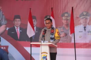 BNNP Kalsel Hadiri Acara Nikah Massal dan Bakti Sosial Polresta Banjarmasin.